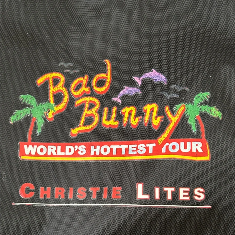 BAD BUNNY WORLD HOTTEST TOUR Black Messenger Bag